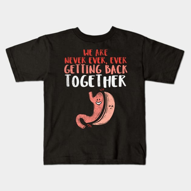 We Are Never Ever Getting Back Together Kids T-Shirt by maxcode